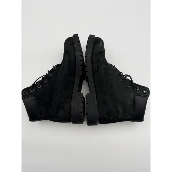Junior's Timberland Premium 6 IN Waterproof Boot Black Nubuck Size 6 - Picture 6 of 11